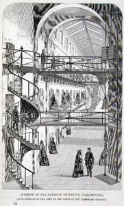 Intérieur de la Maison de Détention, Clerkenwell, extrait de 