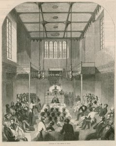 Intérieur de la Chambre des Lords, Westminster, Londres - English School