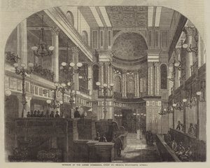 Intérieur de la synagogue juive, Great St Helen