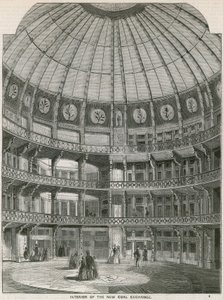 Intérieur du nouveau Coal Exchange, Thames Street - English School