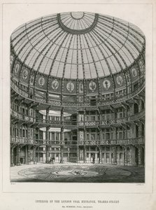 Intérieur du nouveau Coal Exchange, Thames Street - English School