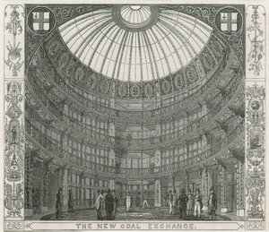 Intérieur du nouveau Coal Exchange, Thames Street