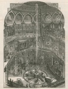 Intérieur du Panopticon, Leicester Square, Londres - English School