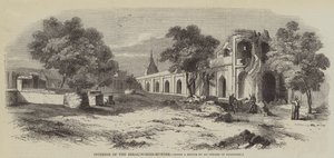 Intérieur du Serai, Subzee-Mundee (gravure) - English School
