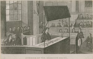 Intérieur de la Sessions House, Old Bailey - English School