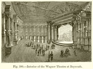 Intérieur du Théâtre Wagner à Bayreuth - English School
