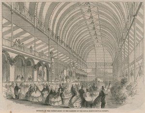 Intérieur de la serre dans les jardins de la Société Royale d