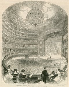 Intérieur du nouvel opéra italien, Covent Garden, Londres - English School