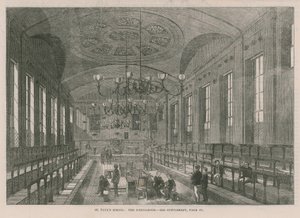 Intérieur de la salle de classe à l