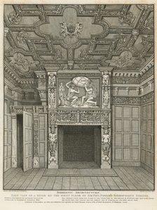 Vue intérieure de la maison de Sir Paul Pindar - English School