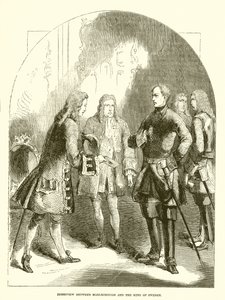 Entrevue entre Marlborough et le roi de Suède - English School
