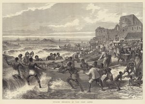 Embarquement des invalides au château du Cap Coast - English School