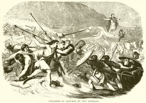 Invasion de la Grande-Bretagne par les Romains - English School