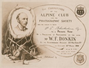 Invitation du Club Alpin et de la Société Photographique