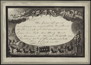 Invitation demandant la présence aux funérailles de Mme Underwood - English School