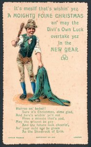 Carte de vœux de Noël irlandaise - English School
