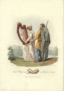 Ottamh irlandais et un barde héraldique - English School