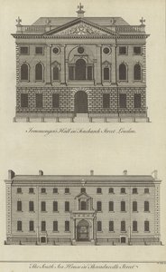 Ironmongers Hall, Fenchurch Street et South Sea House, Threadneedle Street, Londres - English School