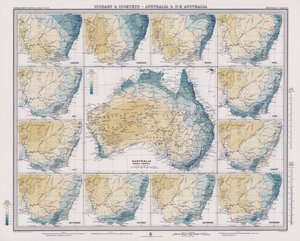 Isobares et Isohyètes, Australie et Sud-Est de l