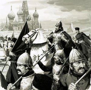 Ivan, tsar de Russie, a prouvé sa valeur au combat contre les Tartares - English School