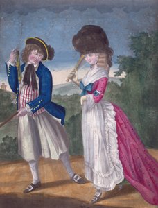 Jack Oakham lançant un signal pour un engagement, 1781
