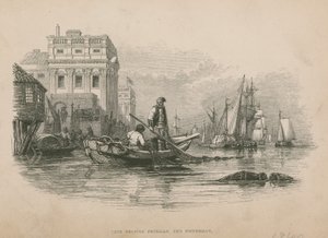 Jack aidant Freeman le Pêcheur ; illustration de Poor Jack par Frederick Marryat - English School
