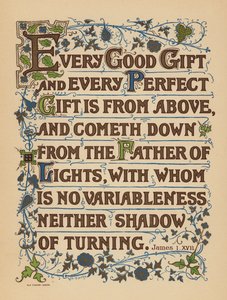 Jacques 1:17 (lithographie couleur) - English School