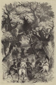 Jacques Ier chassant dans la forêt de Windsor - English School