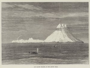 Île Jan Mayen, dans les mers arctiques (gravure) - English School