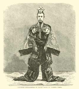 Interprète japonais en costume de cour d