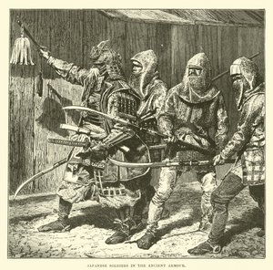 Soldats japonais en armure ancienne
