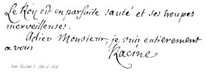 Jean Racine - English School