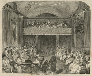Jenny Lind au palais de Buckingham - English School