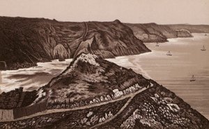 Jersey, Îles Anglo-Normandes : Le chemin vers le Trou du Diable