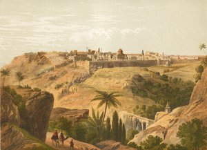 Jérusalem depuis la route de Béthanie