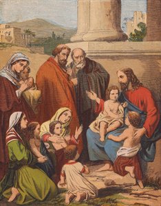 Jésus-Christ bénissant les petits enfants - English School