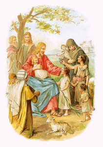 Jésus bénissant les enfants - English School