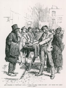 Marchands juifs à Petticoat Lane - English School