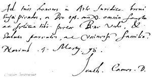 Joachim Camerarius - English School