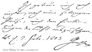Johann Wolfgang Von Goethe - English School