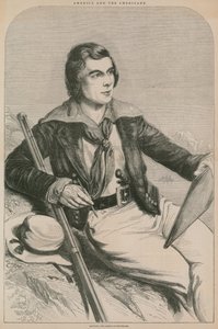 John Banvard, le voyageur américain (gravure) - English School