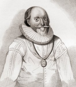 John Erskine, 2e/19e Comte de Mar, c.1558-1634. Politicien écossais. De Iconographia Scotica ou Portraits de Personnes Illustres d