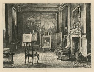 John Everett Millais chez lui - English School
