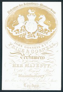 John Gosnell & Co, anciennement Price & Gosnell, carte de visite - English School