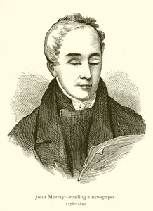 John Murray, lisant un journal - English School