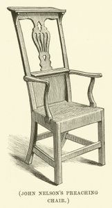 La chaise de prêcheur de John Nelson (gravure)