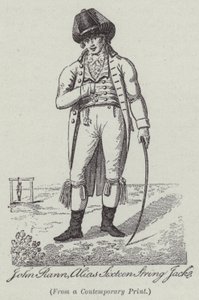 John Rann, alias Sixteen String Jack (gravure) - English School