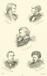 John Ruskin, John Stuart Mill, Thomas Carlyle, James Anthony Froude, Hugh Miller - English School