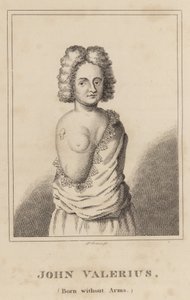 John Valerius, Né sans bras - English School
