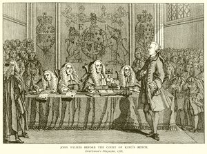 John Wilkes devant la Cour du Banc du Roi